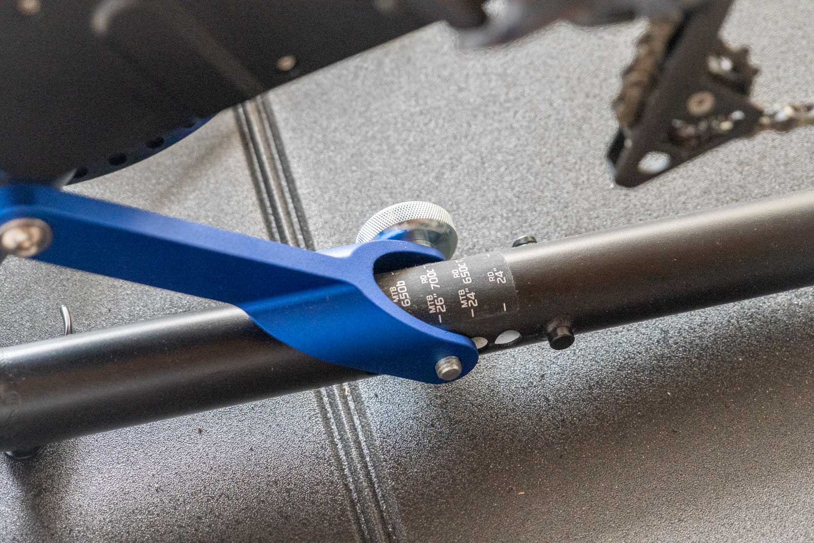 Réglage de la taille de roue sur le home-trainer